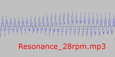 Resonance 28rpm (below cut-in speed)