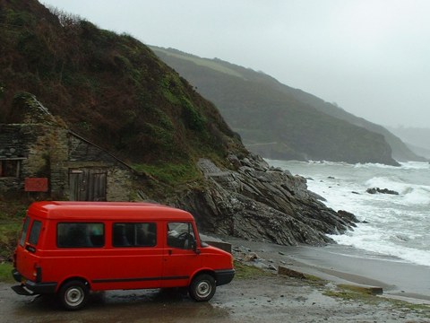 Minibus in Cornwall