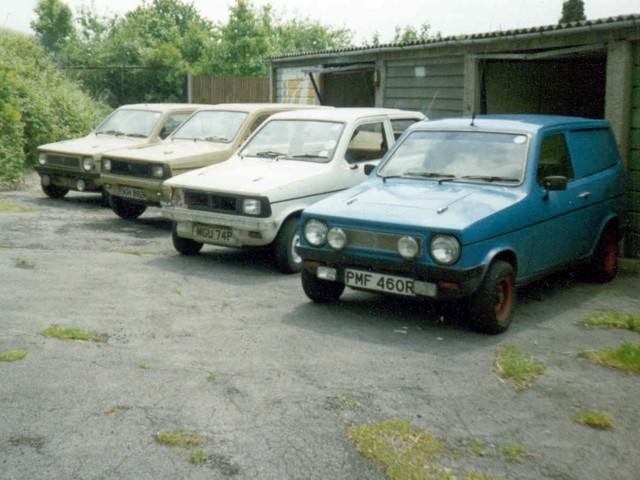 Reliant Kitten line-up in Colindale