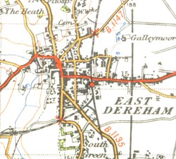 Dereham OS map of 1946